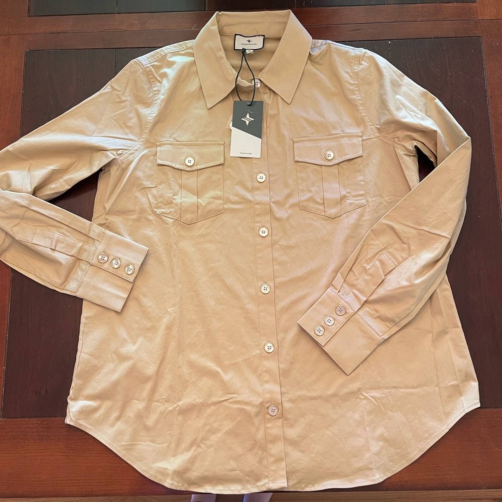 Tuckernuck Khaki Steele Shirt NWT